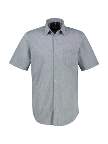 LERROS - Herren Kurzarm Hemd, (2542008), Größe:XL, Farbe:Crispy Blue (443) von LERROS