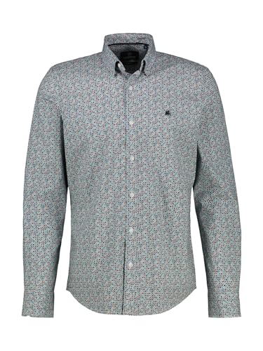LERROS Herren Langarm Hemd mit Minimalprint (331 Earth RED) Größe XXL von LERROS