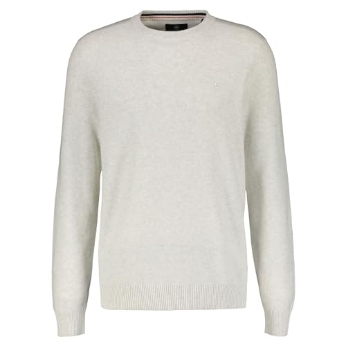 LERROS - Herren Langarm Pullover aus Reiner Baumwolle (2395001), Größe:XXL, Farbe:Fog White (127) von LERROS