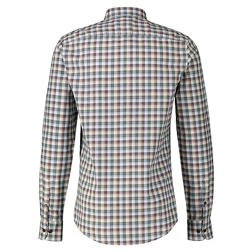 LERROS - Herren Langarmhemd, Regular FIT (2381421), Größe:3XL, Farbe:Fog White (114) von LERROS