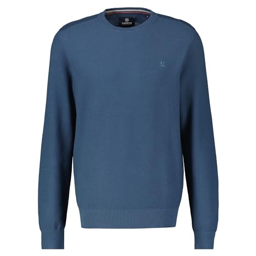 LERROS - Herren Langarm Pullover aus Reiner Baumwolle (2395001), Größe:M, Farbe:Deep Blue (483) von LERROS