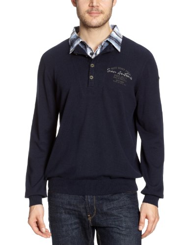 LERROS Herren Pullover 2175222, Gr. 56 (XXL), Blau (480 Marine) von LERROS