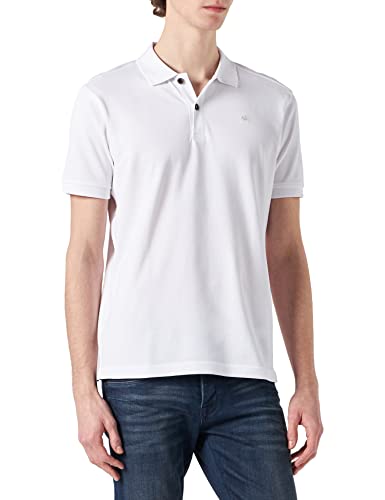 LERROS Herren Lerros T-shirt med rund hals til Poloshirt, Weiß (White 100), L EU von LERROS