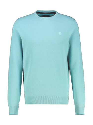 LERROS Herren Strickpullover mit schmaler Rippstruktur (Coastal Blue) Größe 3XL von LERROS