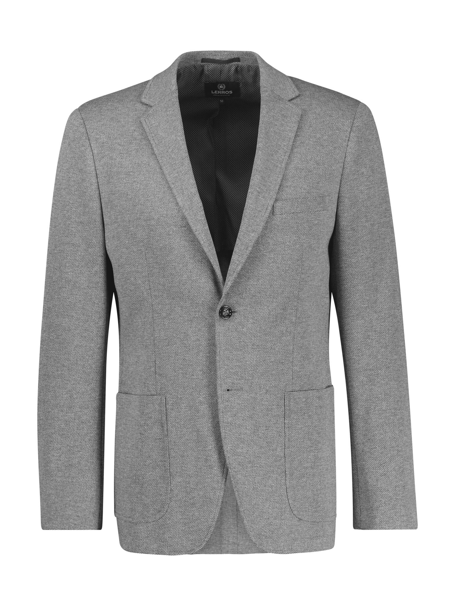 LERROS - JERSEY SAKKO mid grey melange - Gr. - 48 von LERROS