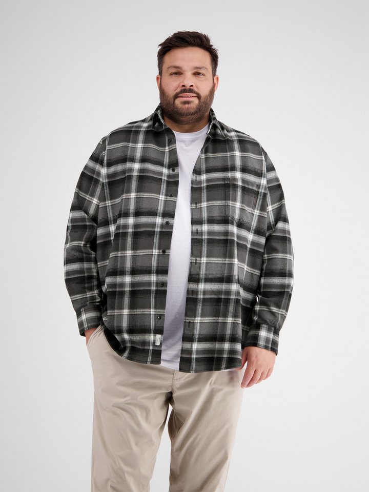 LERROS Karohemd LERROS Herrenhemd in Karo-Flanellqualität von LERROS