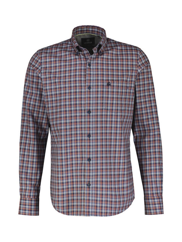 LERROS Karohemd LERROS Kariertes Herrenhemd mit Button-down-Kragen von LERROS