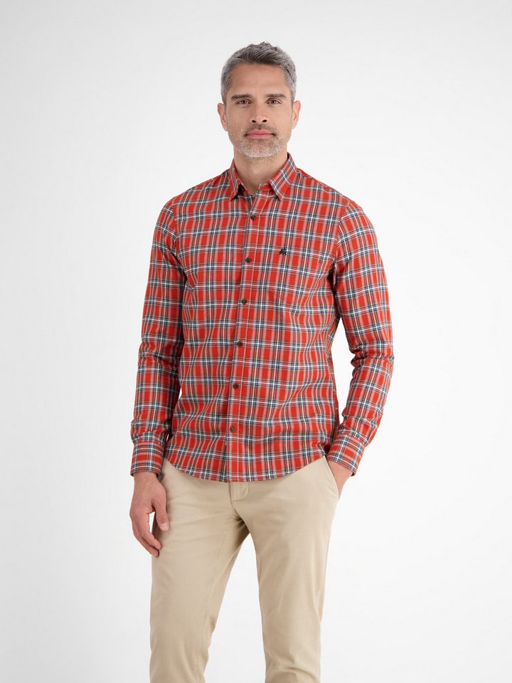LERROS Karohemd langarm, mit Button-Down-Kragen von LERROS
