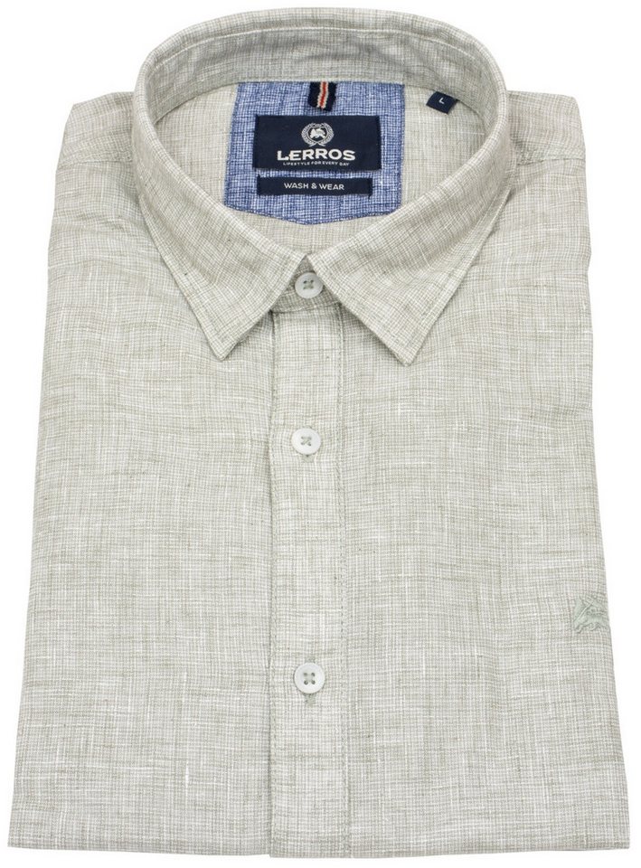 LERROS Kurzarmhemd Button-Down-Kragen Under Button Down von LERROS