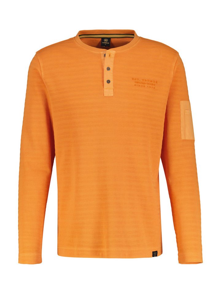 LERROS Kurzarmshirt Serafinoshirt mit Streifen - Modern Fit von LERROS