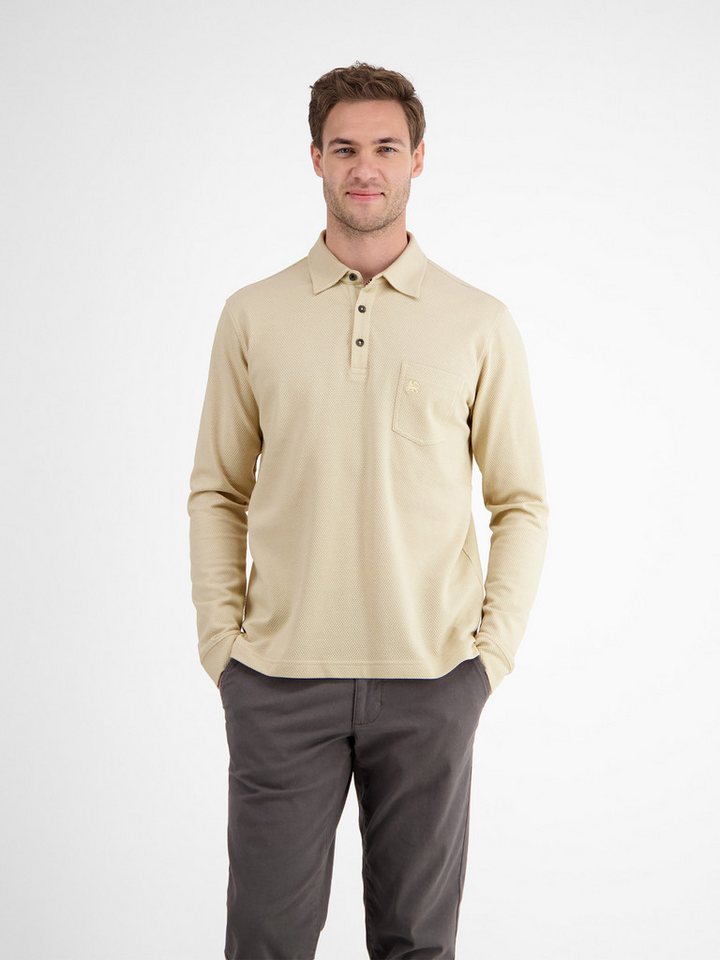 LERROS Langarm-Poloshirt LERROS Herren-Langarmpolo in Waffeloptik LERROS Langarm-Poloshirt LERROS Herren-Langarmpolo in Waffeloptik von LERROS