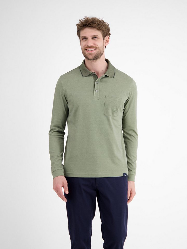 LERROS Langarm-Poloshirt LERROS Langarmpolo für Herren in Strukturoptik LERROS Langarm-Poloshirt LERROS Langarmpolo für Herren in Strukturoptik von LERROS
