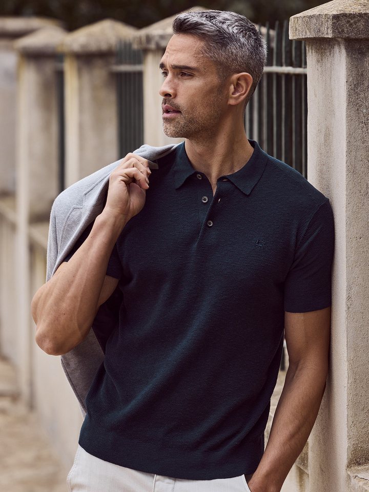 LERROS Poloshirt LERROS Leichtes Sommer-Strick-Polo von LERROS