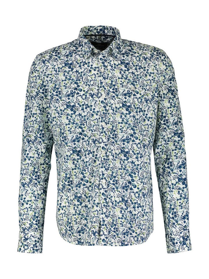 LERROS Langarmhemd Hemd mit Alloverprint - Regular Fit von LERROS