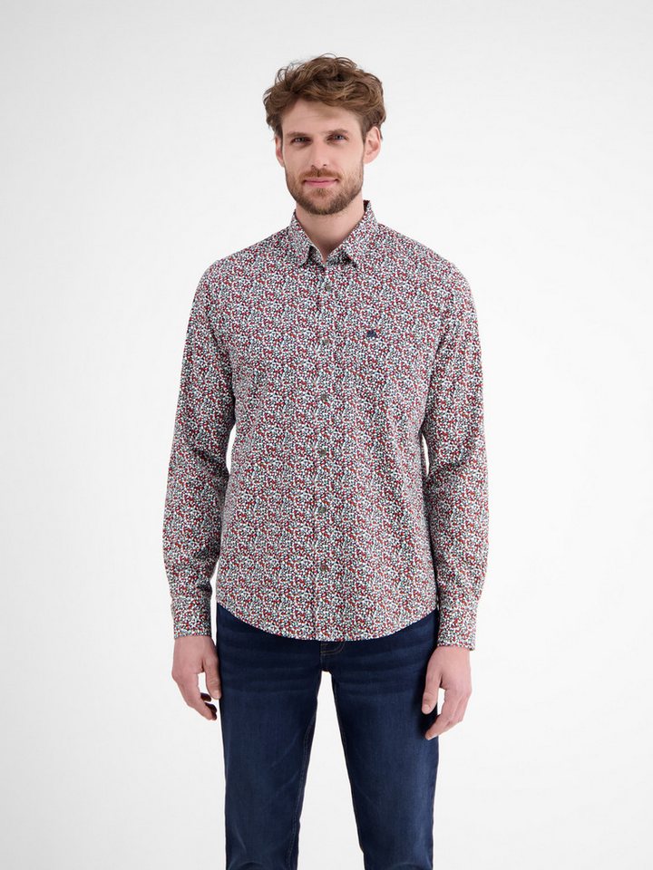 LERROS Langarmhemd LERROS Herren Langarmhemd, modern gemustert von LERROS