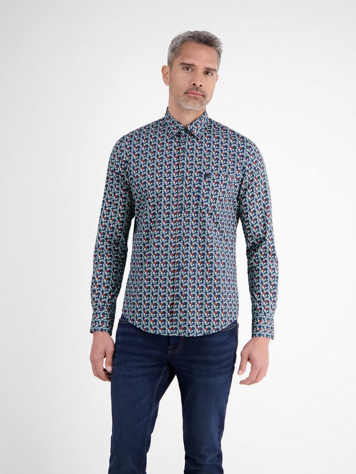 LERROS Langarmhemd LERROS Herren Langarmhemd, modisch gemustert von LERROS