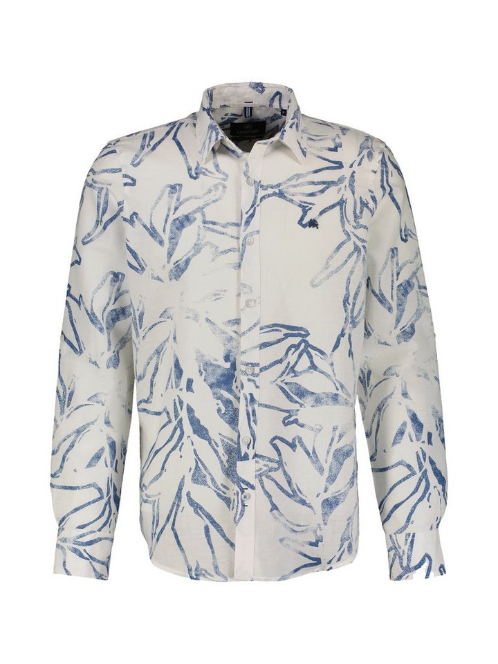 LERROS Langarmhemd LERROS Herren Langarmhemd mit sommerlichem Alloverprint von LERROS