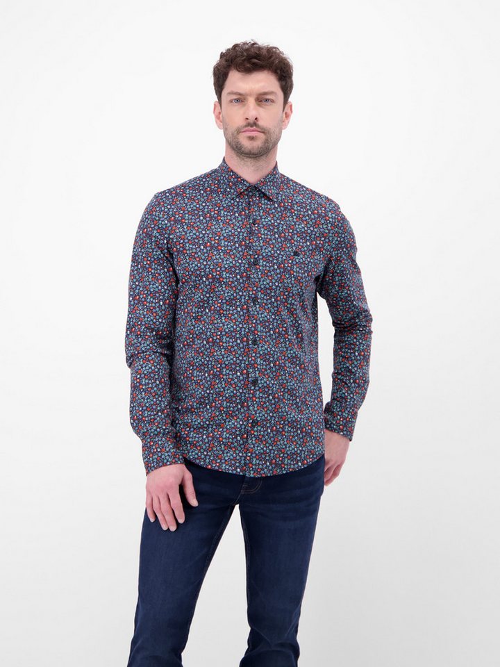 LERROS Langarmhemd LERROS Jerseyhemd mit Haifischkragen von LERROS