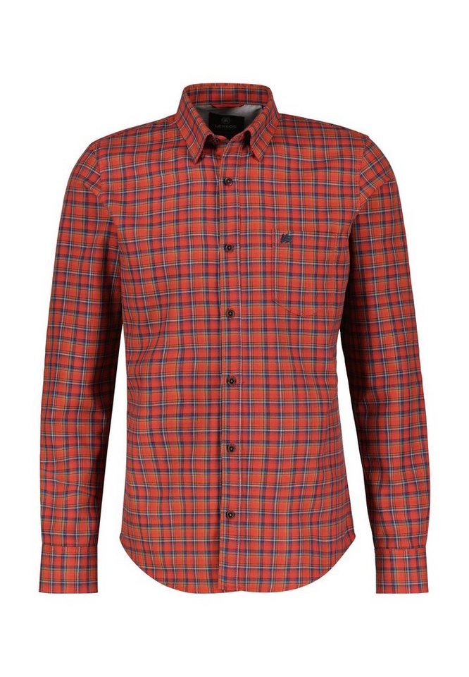 LERROS Langarmhemd LERROS Karohemd, verdeckter Button-down-Kragen von LERROS