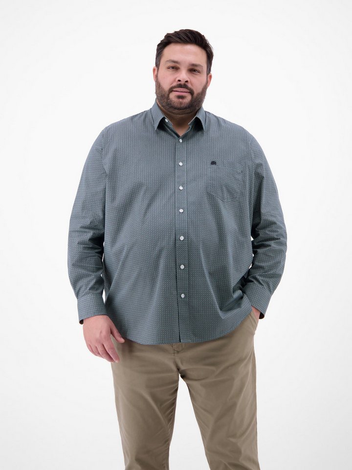 LERROS Langarmhemd LERROS Langarmhemd mit Kentkragen aus 100% Baumwolle von LERROS