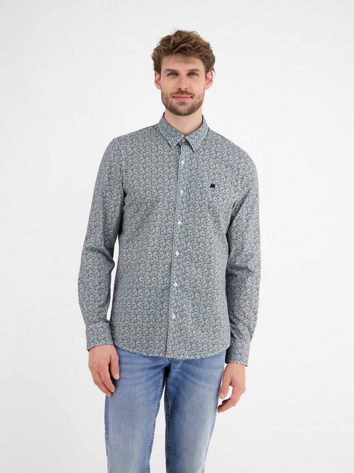 LERROS Langarmhemd LERROS Langarmhemd mit Print LERROS Langarmhemd LERROS Langarmhemd mit Print von LERROS