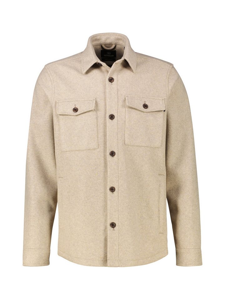 LERROS Langarmhemd LERROS Übergrössen-Hemdjacke in Wolloptik von LERROS