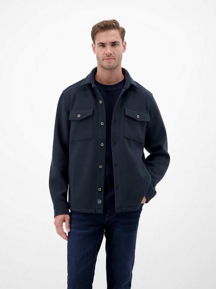 LERROS Langarmhemd LERROS Urban-Style Hemdjacke in Wolloptik von LERROS