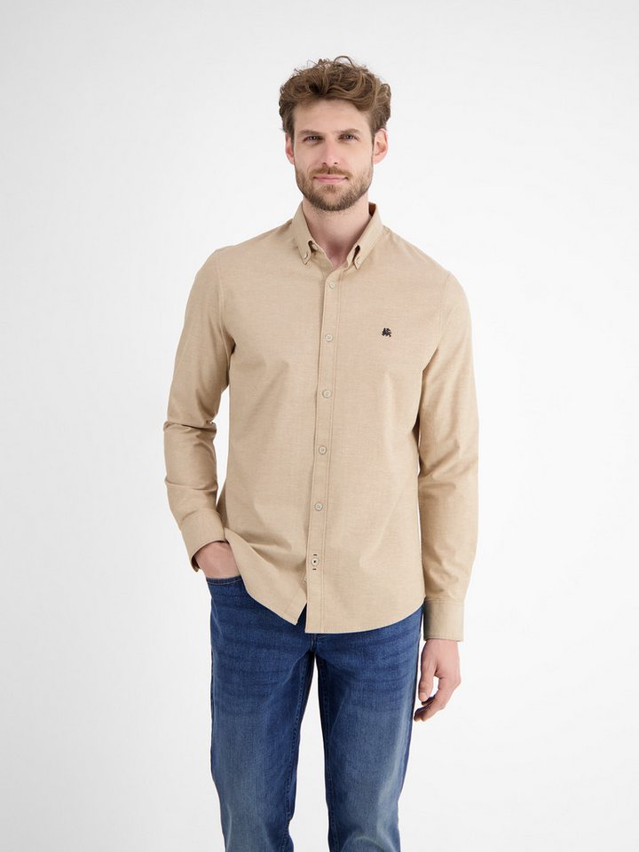 LERROS Langarmhemd Oxford Solid mit Button-Down-Kragen von LERROS