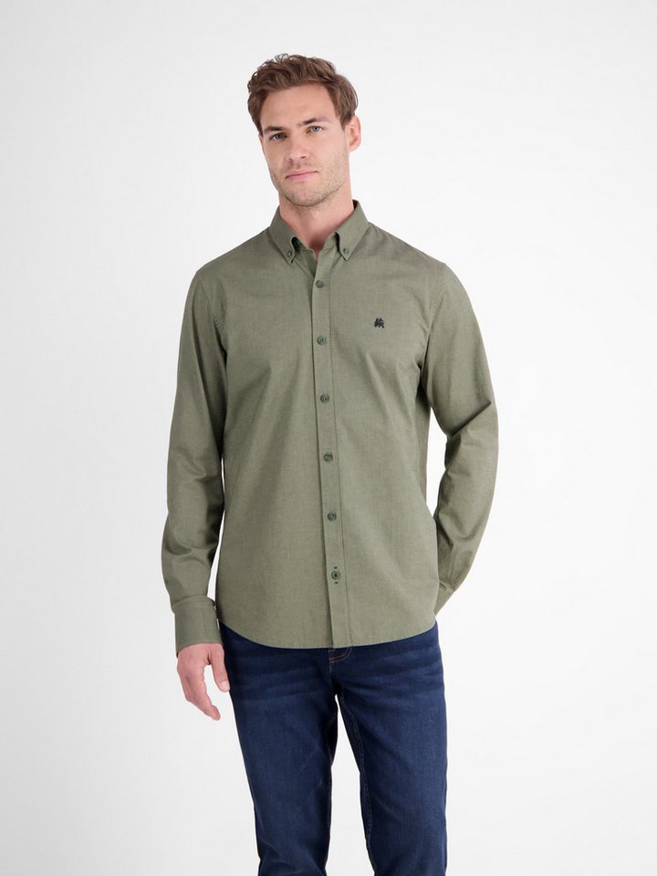 LERROS Langarmhemd Oxford Solid mit Button-Down-Kragen von LERROS
