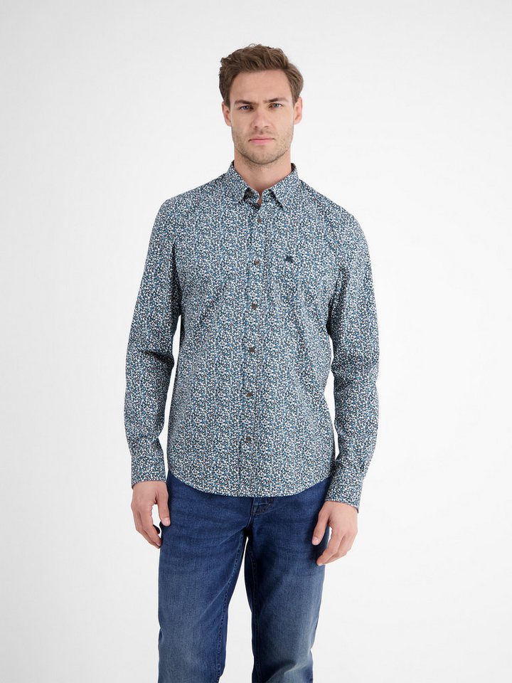 LERROS Langarmhemd mit All-Over Print LERROS Langarmhemd mit All-Over Print von LERROS