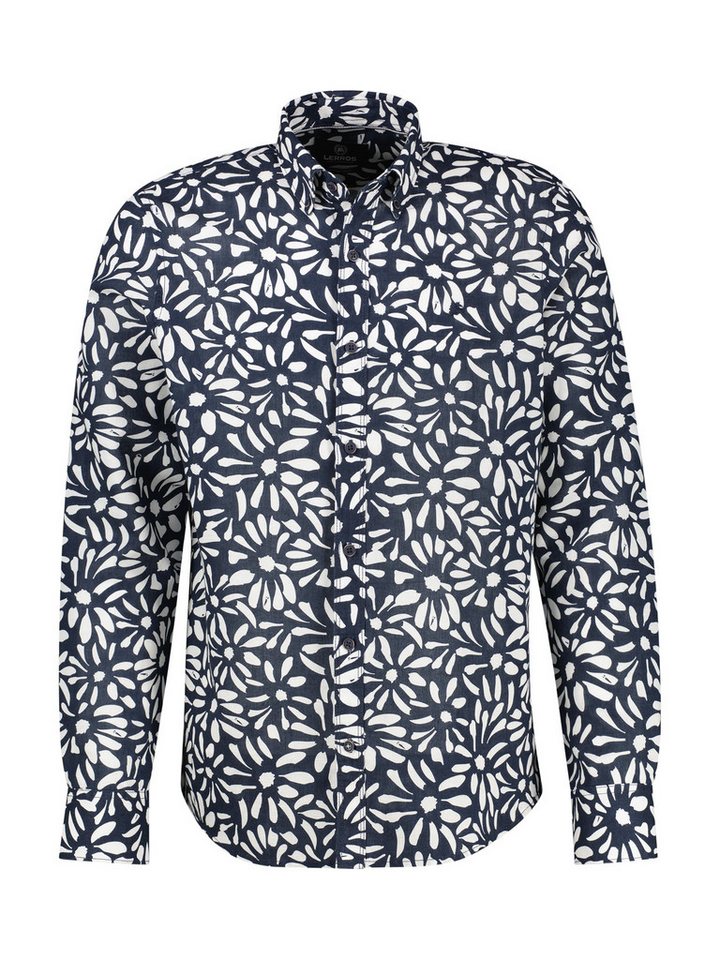 LERROS Langarmhemd mit All-Over Print von LERROS