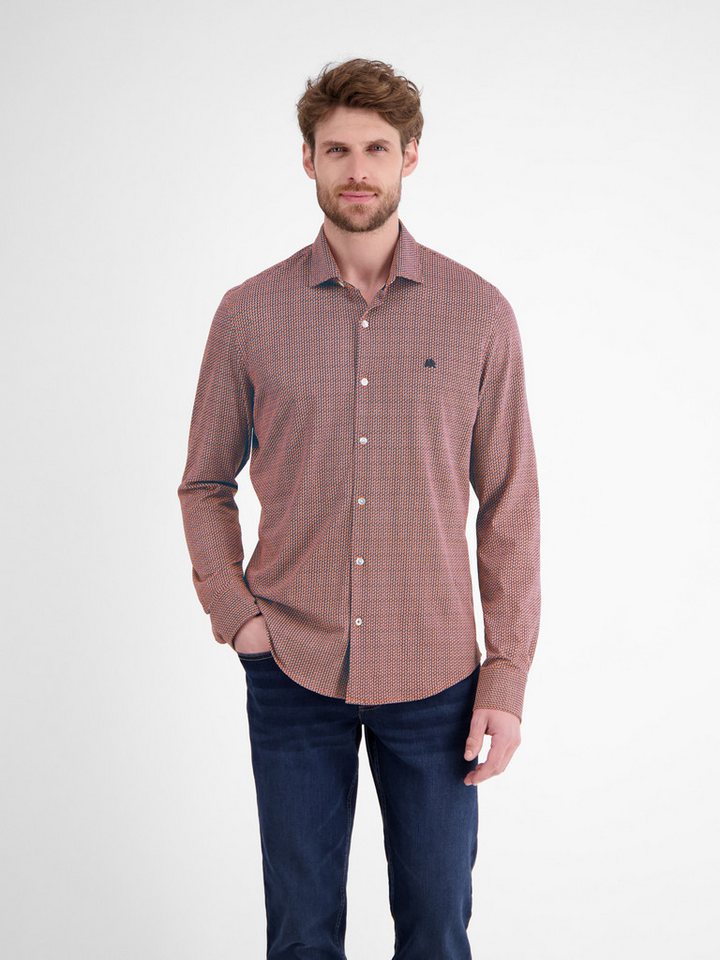 LERROS Langarmhemd mit Logo Stickerei von LERROS