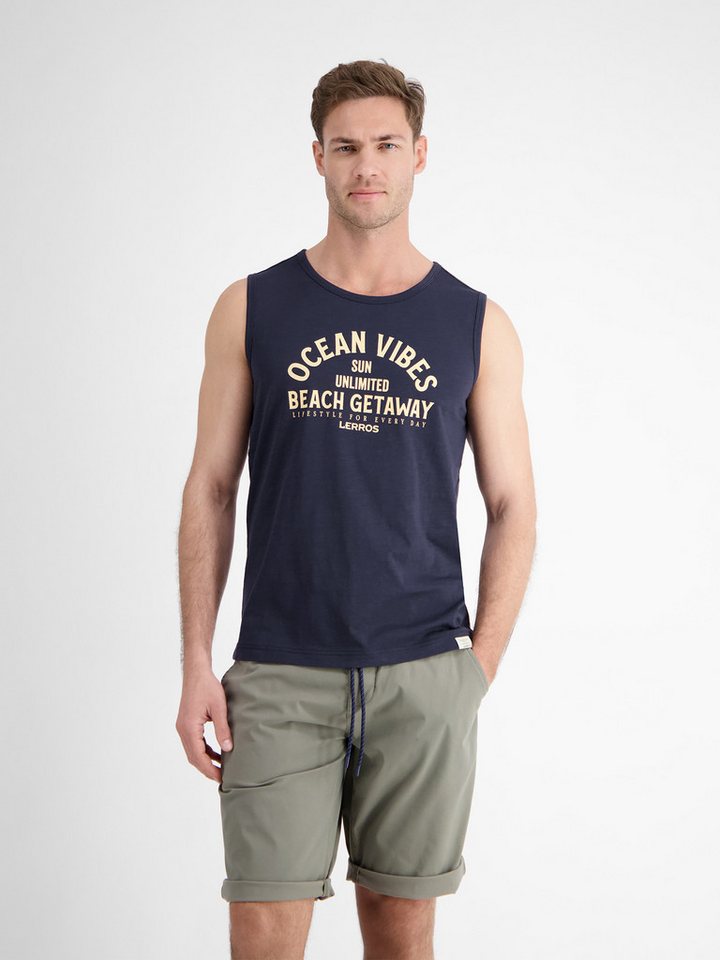 LERROS Muskelshirt LERROS Herren Tanktop mit Brustprint von LERROS