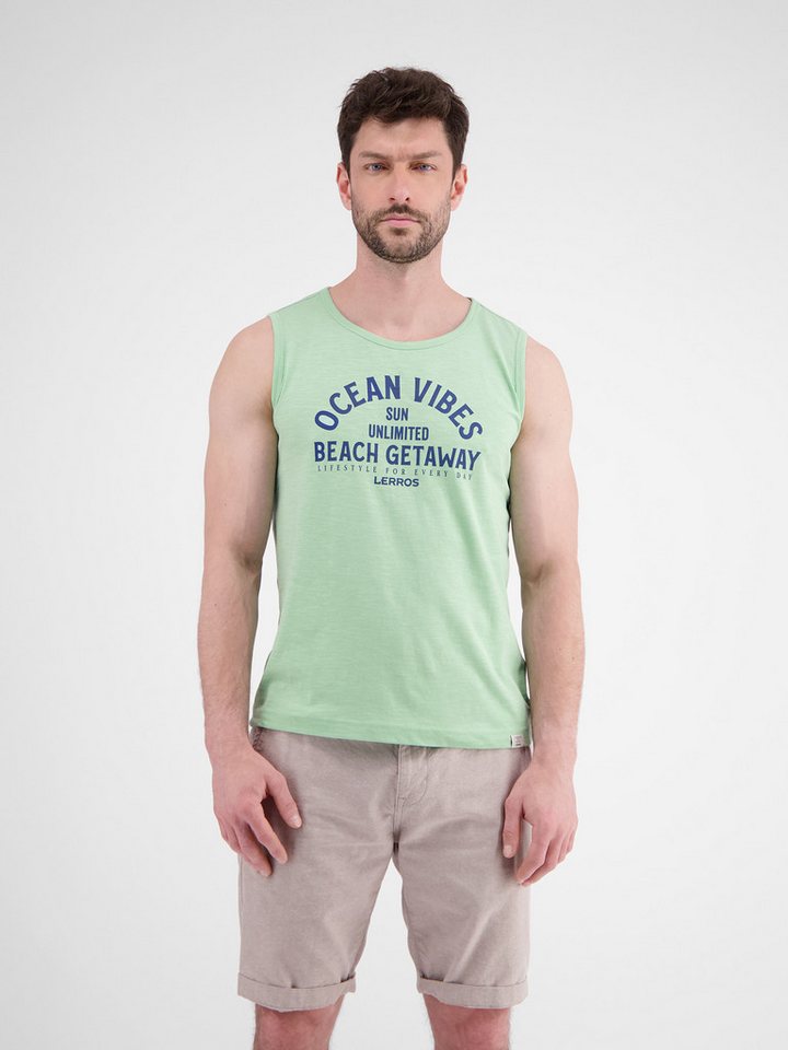 LERROS Muskelshirt LERROS Herren Tanktop mit Brustprint von LERROS