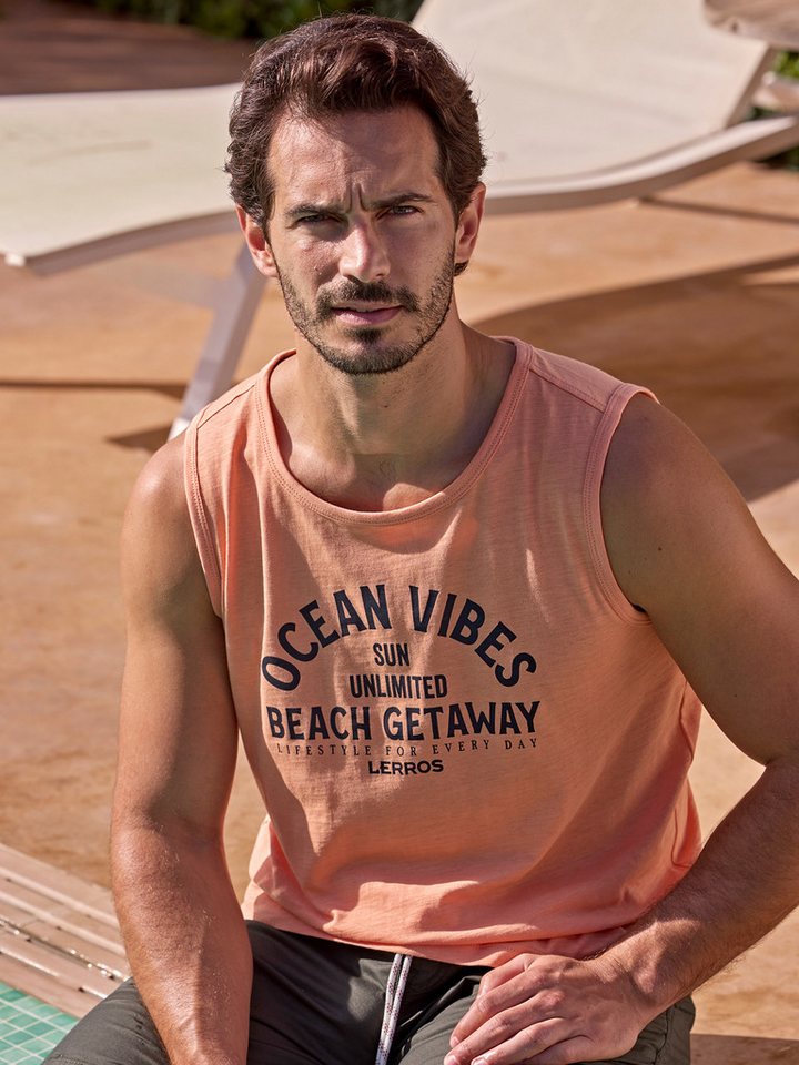 LERROS Muskelshirt LERROS Herren Tanktop mit Brustprint von LERROS