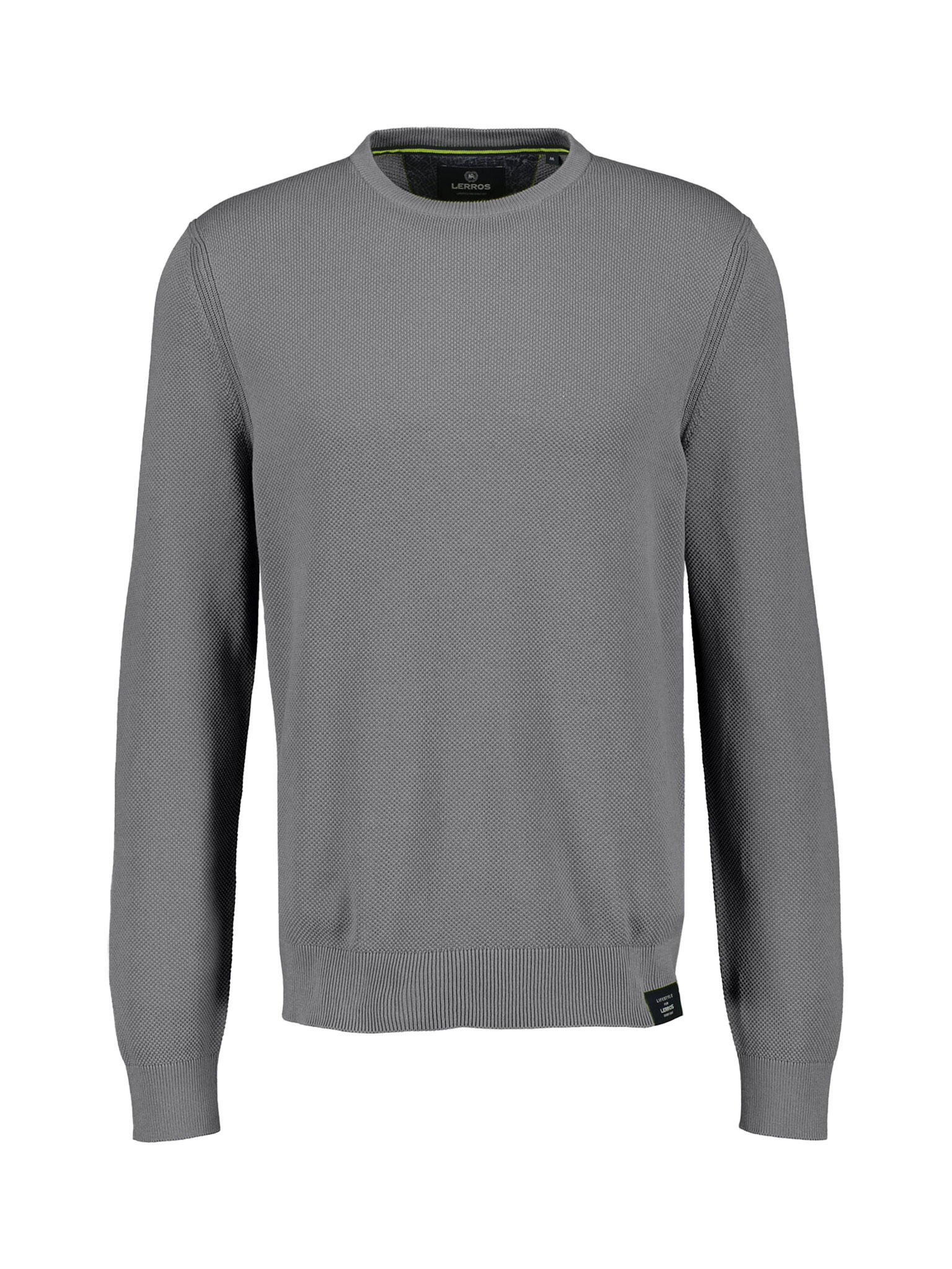 LERROS - O-NECK BUENDCHEN ash grey melang - Gr. - XXXL von LERROS
