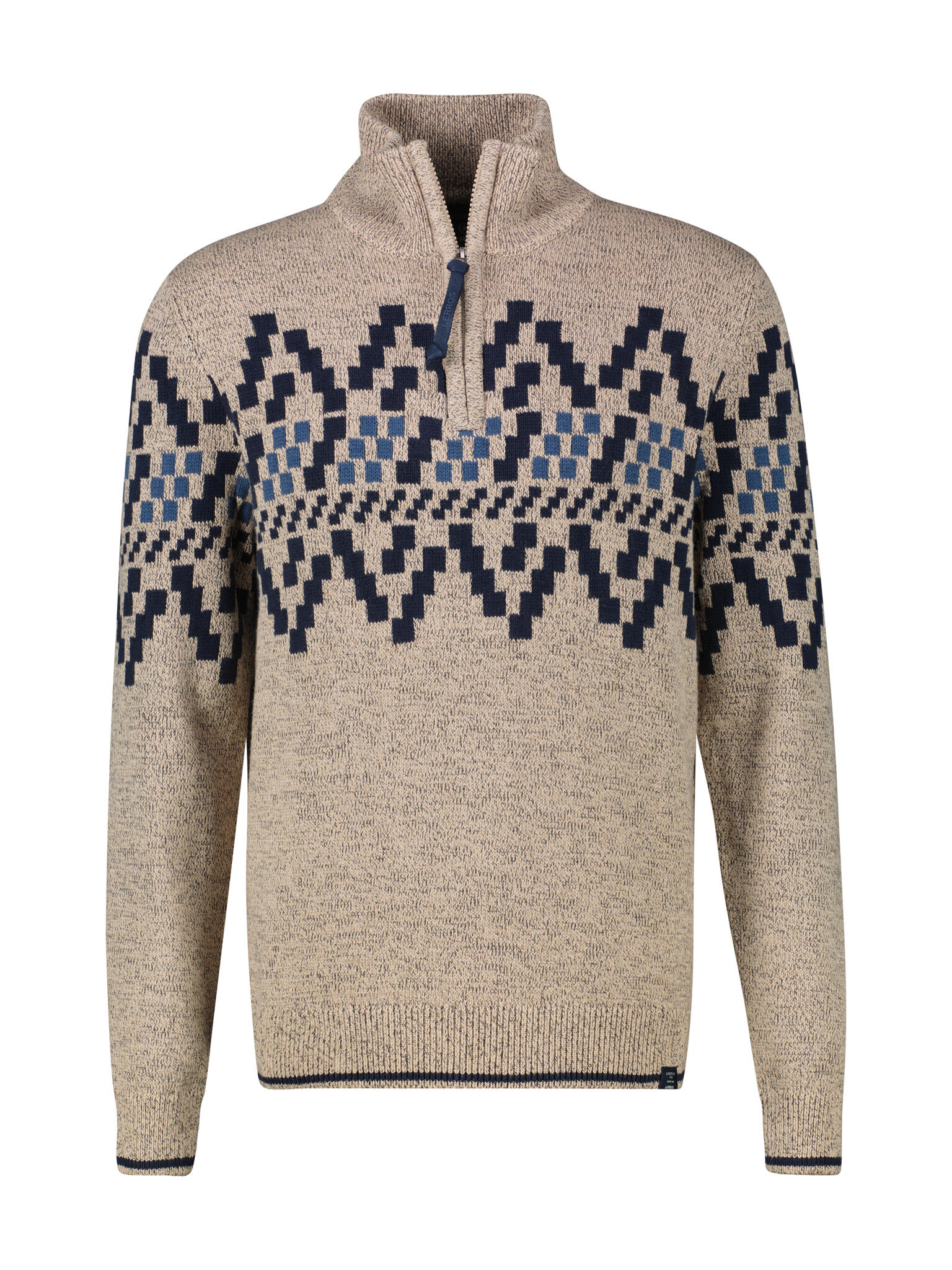 LERROS - O-NECK BUENDCHEN tender beige melange - Gr. - XXL von LERROS