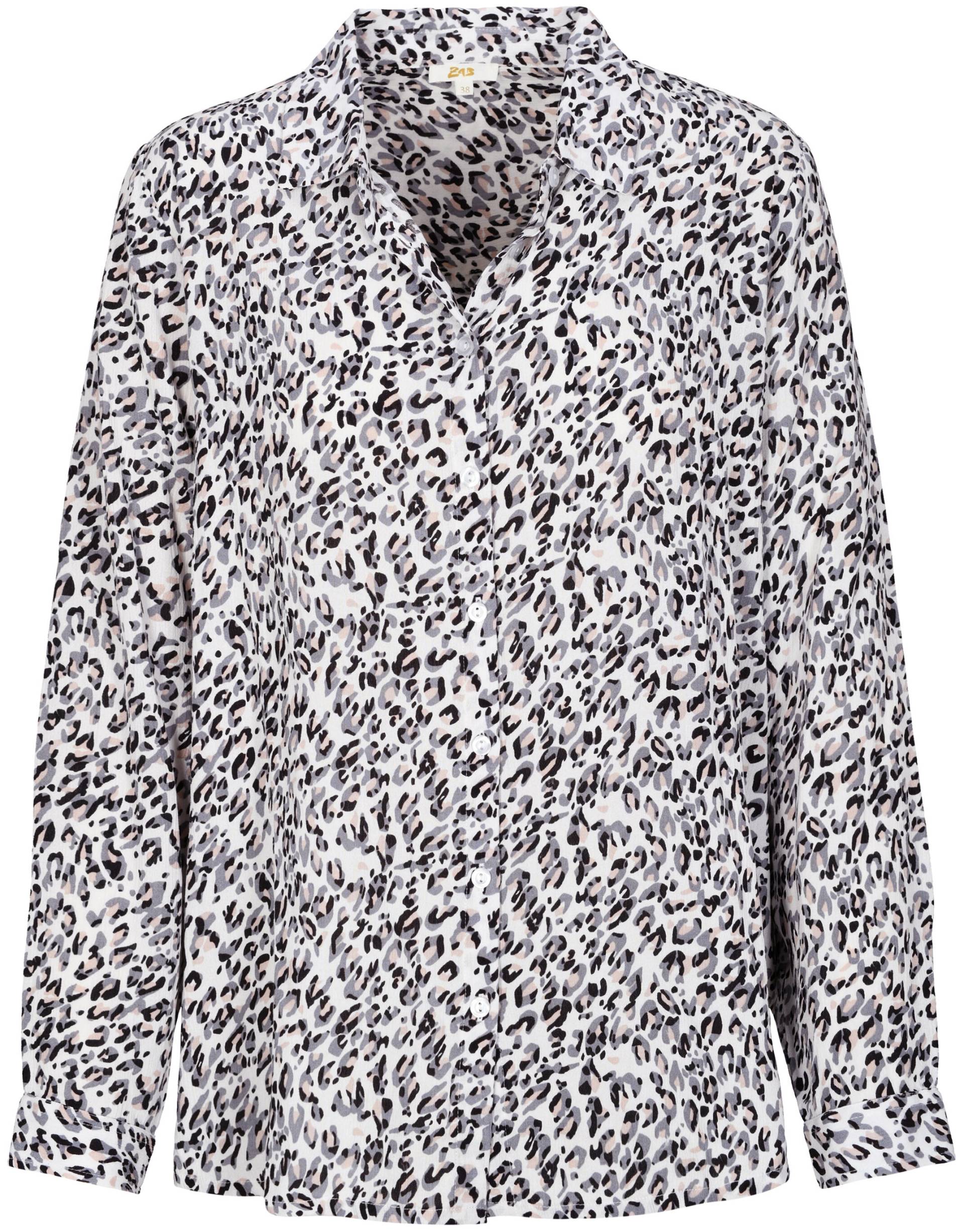 zab company - Da. Bluse, AOP, Crash offwhite aop - Gr. - 46 von zab company