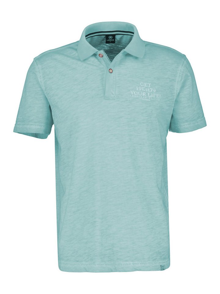 LERROS Poloshirt LERROS Poloshirt mit lässigem Brustprint von LERROS