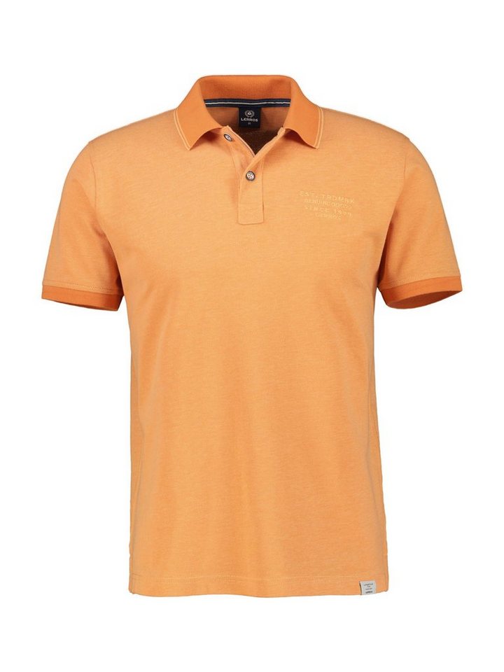 LERROS Poloshirt in Melange-Optik von LERROS