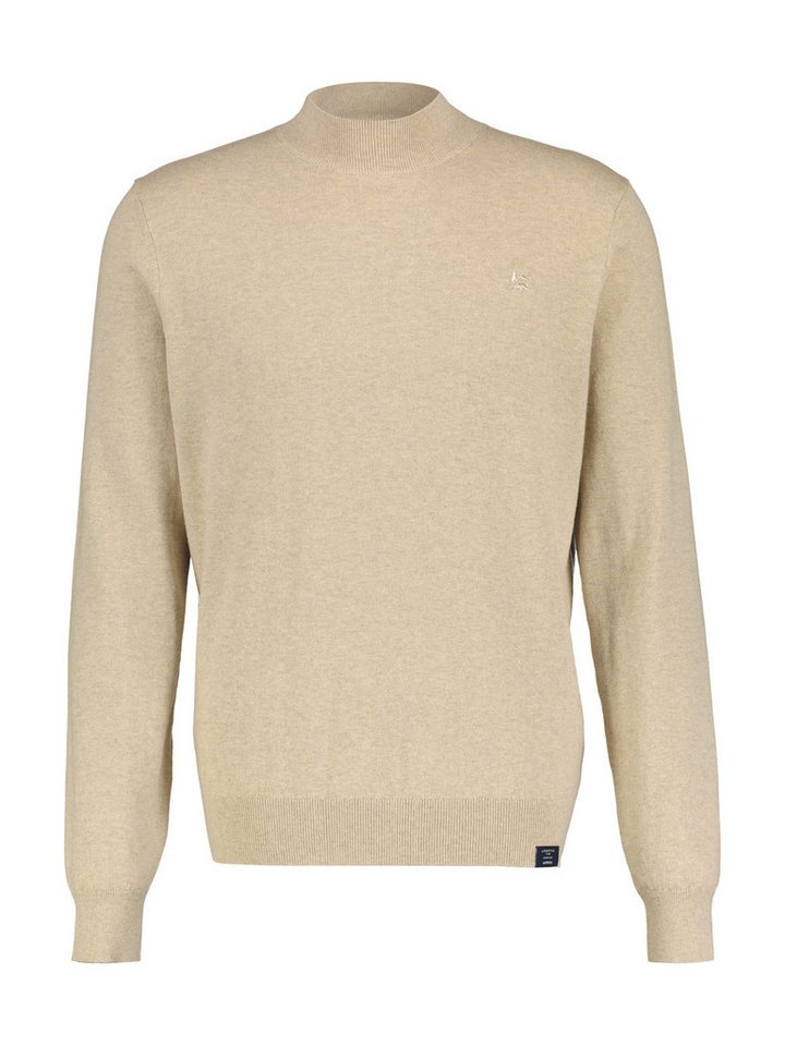 LERROS Rollkragenpullover mit Logo Stickerei von LERROS