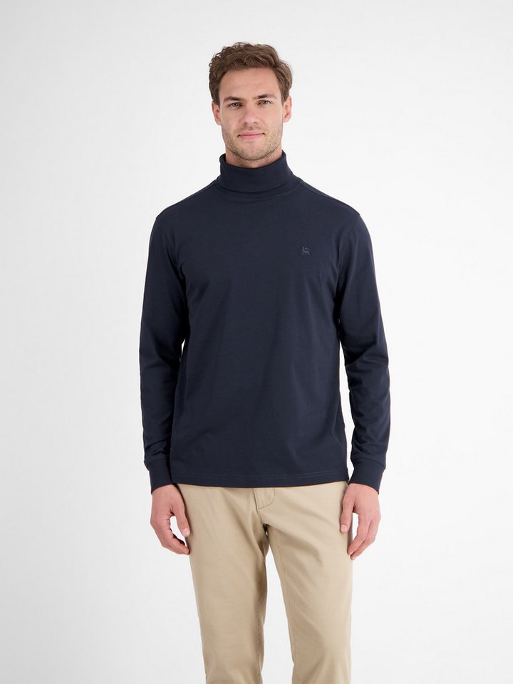 LERROS Rollkragenshirt mit Logo Stickerei von LERROS