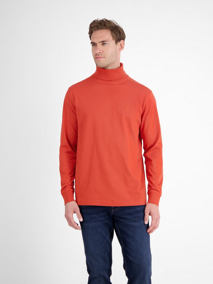 LERROS Rollkragenshirt mit Logo Stickerei von LERROS