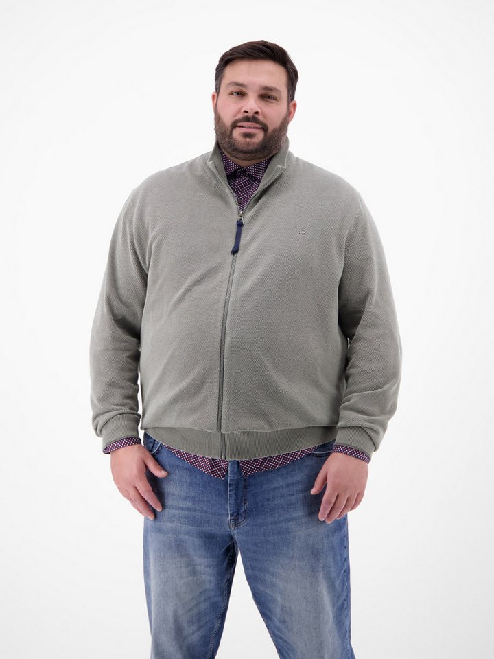 LERROS Strickjacke LERROS Strickjacke in sportiver 2-Tone-Optik von LERROS