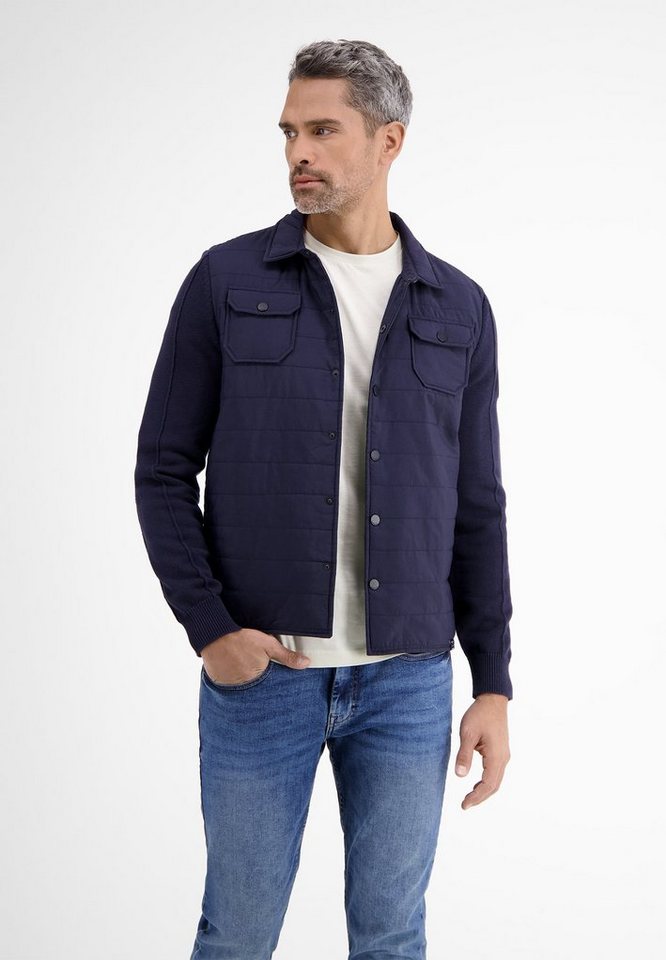 LERROS Strickjacke LERROS Strickjacke mit Nylon-Steppoptik von LERROS