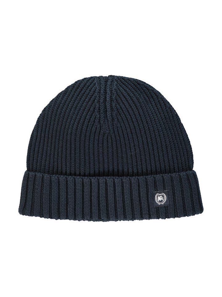 LERROS Strickmütze Strickmütze mit Logo-Patch von LERROS