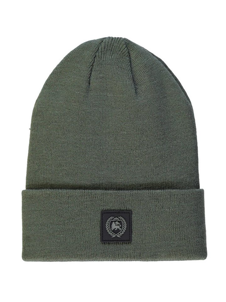 LERROS Strickmütze Strickmütze mit Logo-Patch von LERROS