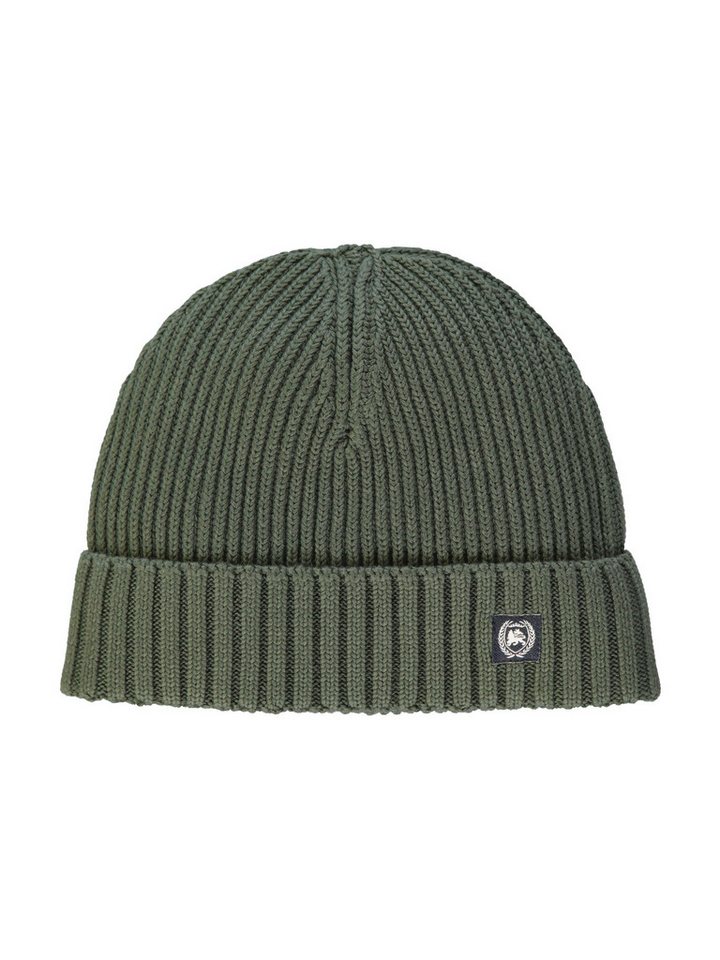 LERROS Strickmütze Strickmütze mit Logo-Patch von LERROS