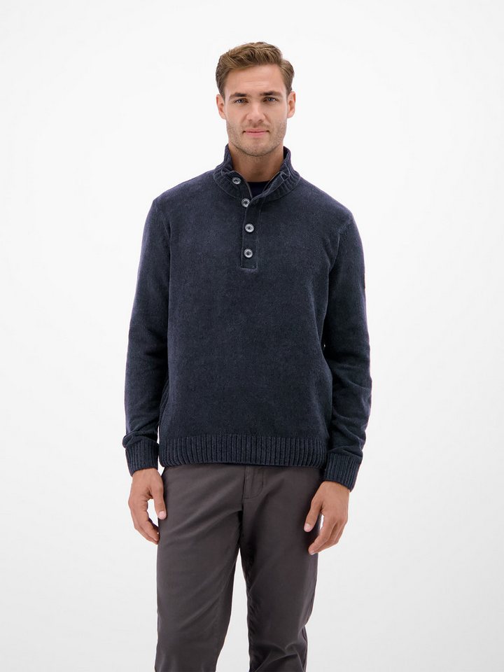 LERROS Strickpullover Chenille-Pullover mit Troyer von LERROS