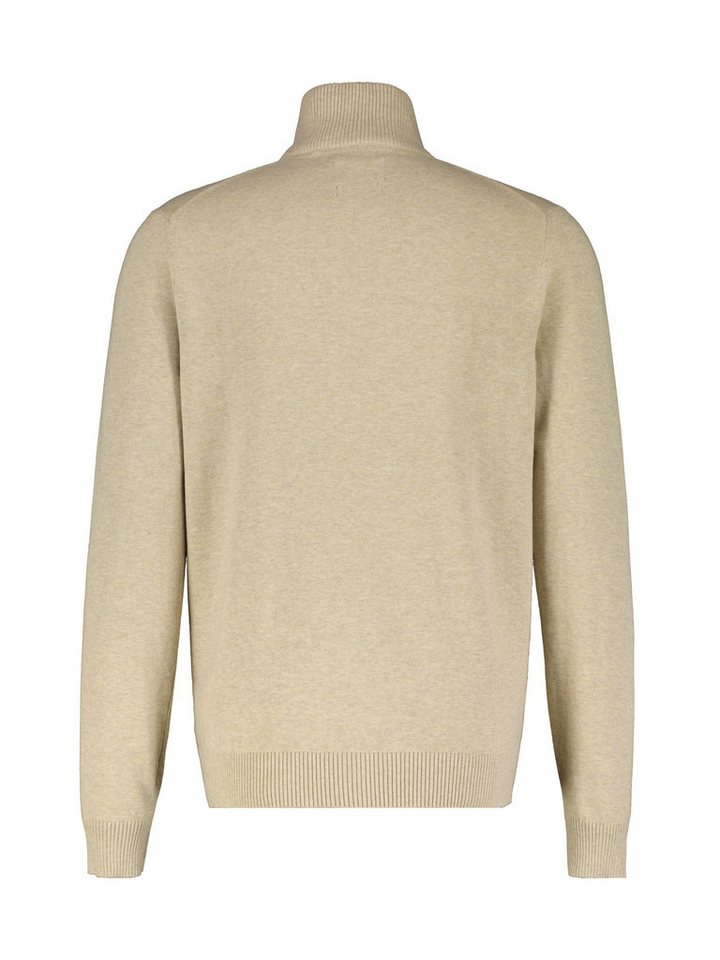 LERROS Strickpullover LERROS Flachstrick-Troyer mit Reißverschlusskragen von LERROS